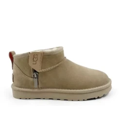 UGG Classic Ultra Mini Zip Boot Sand